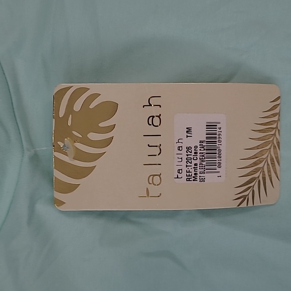 Talulah Menta Claro Pajama Set Capri Size M - Picture 4 of 10